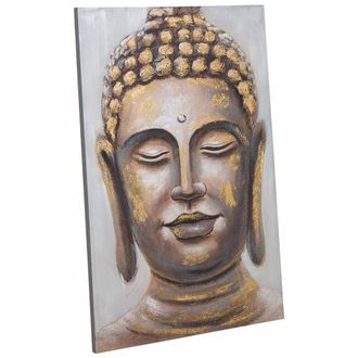 Wanderlust Deco Wanderlust Deco - Cuadro Pintado A Mano Con Relieve Oro 80x120x3