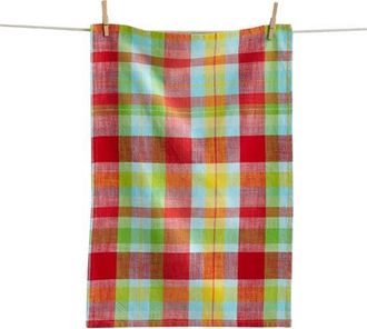 Tag Fresh Pick Plaid Dishtowel Multi Cotton Summer in Red at Nordstrom