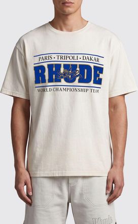 Rhude T-shirt in cotone con stampa grafica e logo