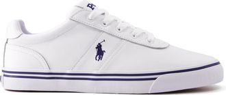 Dune London Polo Ralph Lauren Mens Hanford - Lace-Up Suede Sneakers - White - Size UK 10