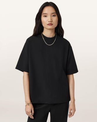 AllSaints Dani Zip Detail T-Shirt