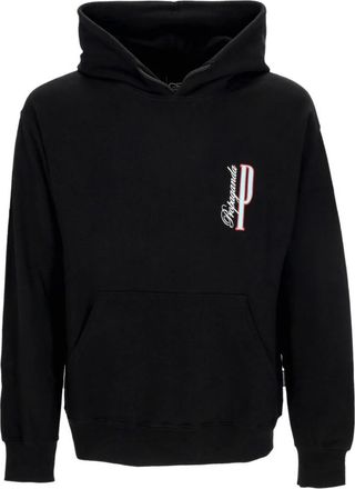 PROPAGANDA Zwarte lichtgewicht hoodie met kangoeroezak - Heren - Hoodies - Zwart - XS - Katoen - Hoodies & sweatvesten