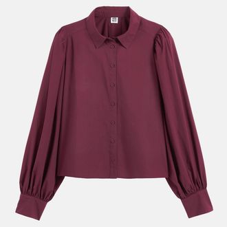 La Redoute Collections Los katoenen hemd met pofmouwen