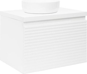 Puma Naturel Mueble De Ba&ntilde;o Bajo Lavabo Naturel Savona 78x43x44,8 Cm, Blanco Brillante (savona80bid)