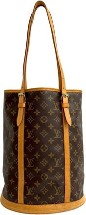 Louis Vuitton Brown Leather Pvc Pouch Shoulder Bag Tote Bag (Pre-Owned)