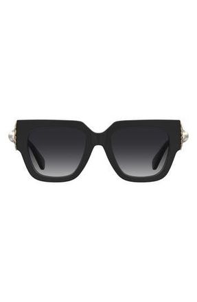 Moschino 52mm Gradient Square Sunglasses in Black at Nordstrom Rack