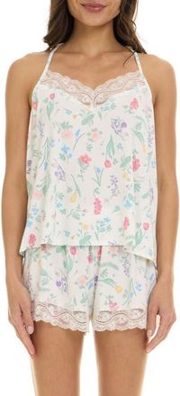 Flora Nikrooz Eloise Floral Short Pajamas in Ivory at Nordstrom, Size X-Small