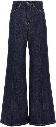 Weekend by Max Mara Cotton denim wide-leg jeans Woman 38