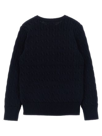 Polo Ralph Lauren Cable-Knit Crewneck Sweater - Navy