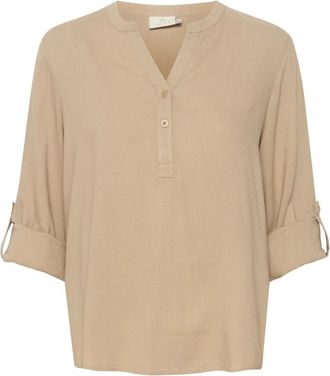 Kaffe Mujer, Blusas y Camisas, Beige, Talla: M