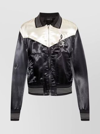 Amiri embroidered viscose bomber jacket