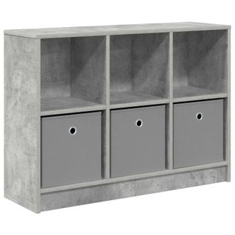 vidaXL Aparador Con Caj&oacute;n Gris Concreto 88,5 X 27,5 X 63,5 Cm Vidaxl