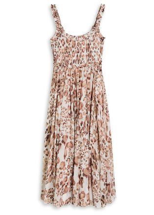 Needle & Thread Leopard-print Chiffon Midi Dress - 14 (UK18 / Xxl)