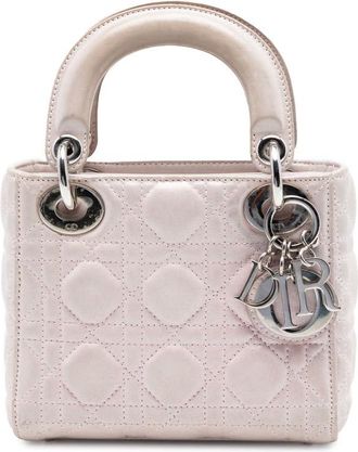 Dior Pre-owned Dior Mini Iridescent Lambskin Cannage Lady Dior Ladies SFJLRUVM6XYZY15V
