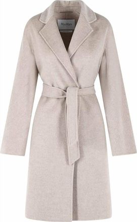 Max Mara Aceri Sand Cachemire Wrap Coat