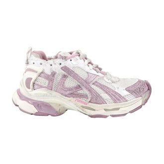 Balenciaga Schoenen, Dames, Roze, 39 EU, Polyester, Runner Glitter Sneaker
