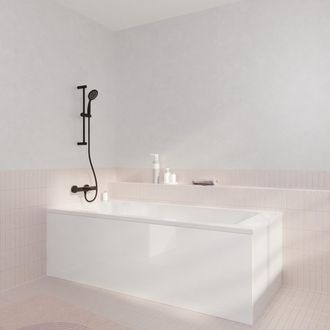 Aurlane Pack Ba&ntilde;era 150x70cm Con Faldones 180 Y 80cm Recortables - Blanco Brillante
