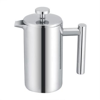 OEM Cafetera De &Eacute;mbolo Fosa De Acero Inoxidable De Doble Pared (con Filtro De Papel), 350 Ml