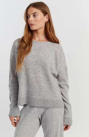 Chinti and Parker Lightweight Wool-Cashmere Relaxed Sweater in Light Grey at Nordstrom, Size X-Small