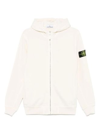 Stone Island malfilé-fleece hoodie - Neutrals