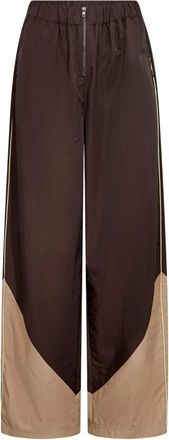 Co'Couture Broeken, Dames, Bruin, M, Wijde broek