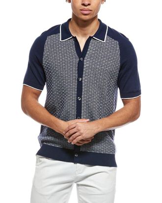 Brooks Brothers Vintage Silk-Blend Polo Cardigan