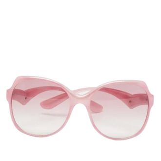Dolce & Gabbana Pre-owned Accessories, female, Pink, Size: ONE SIZE Pre-owned Oversized Gradient Sunglasses