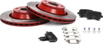 OEM Discos De Freno Pastillas Traseras Audi Tt (8j3) Tt Roadster (8j9)