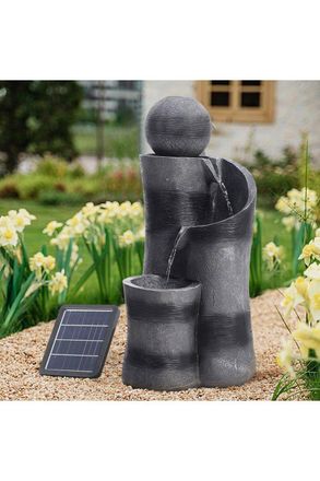 Living and Home Outdoor Garden Solar-Powered Water Fountain Decor