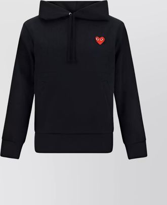 Comme Des Gar&ccedil;ons Comme des Gar&ccedil;ons - logo cotton hoodie with drawstring hood