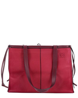 Loewe Pink Leather Cushion Tote Large (Authentic Pre-Loved)