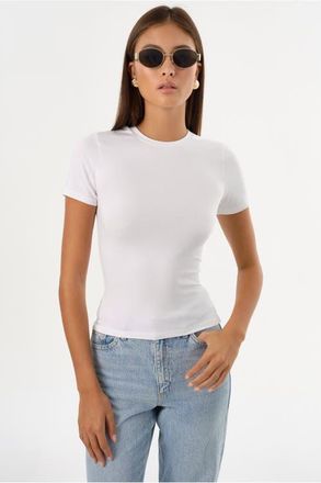 LaMarque Moa | Jersey Crew Neck Tee in White at Nordstrom, Size X-Large