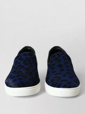 Dolce & Gabbana calf hair leopard slip-on sneakers