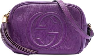 Gucci Womens Pre-owned Leather Soho Disco Crossbody - Purple - One Size