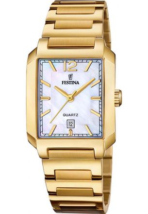 Festina Womens F20680-2 Ladies On The Square Watch - Gold - One Size