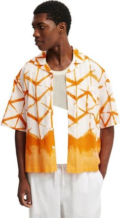 Cotton On Mens Cabana Short Sleeve Shirt in Orange Abstract Print at Nordstrom, Size Xx-Large