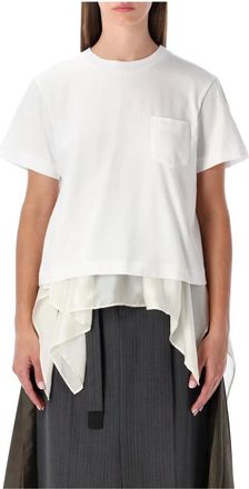 sacai Donna, Top, Bianco, M, new