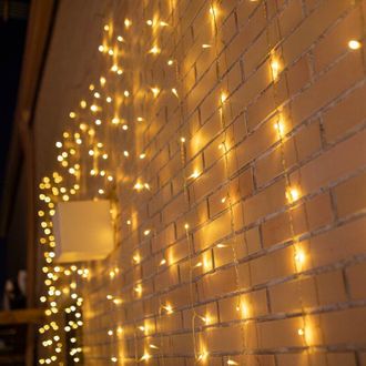 OEM Luceo 3x2 Cortina De Luz Con Cable Para Interior Y Exterior. Luz C&aacute;lida. Fabricado En Espa&ntilde;a