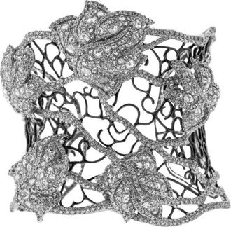 Diana M. Jewels 18 kt white gold diamond bangle