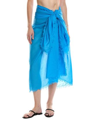 WeWoreWhat Weworewhat Raw Edge Maxi Sarong