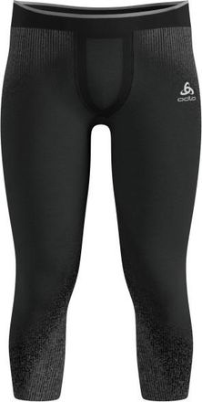 Odlo Base Layer Bottom 3/4 Performance Warm Blackcomb Kunstfaserunterwäsche für Herren | schwarz