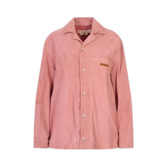Marni Lambskin Shirt - female - Marni - Shirts - Pink - XS - Blouses & Shirts