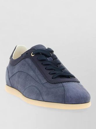 Brunello Cucinelli nubuck suede lace up low top sneakers