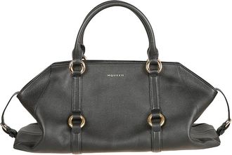 Alexander McQueen Farringdon Tas - Dames - Handtassen - Zwart - ONE Size - Leer - Tassen