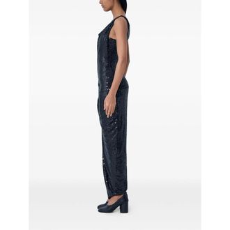 Vivienne Westwood Cowl Neck Sequined Dress - Black