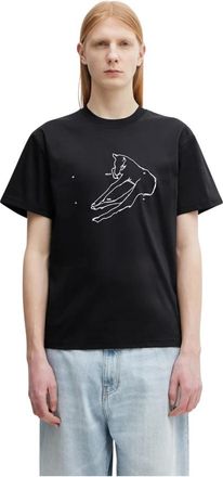 Heliot Emil T-Shirts - Heren - T-shirts - Zwart - M - Tops