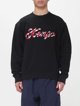 Kenzo Logo Cotton Crew Neck Sweatshirt