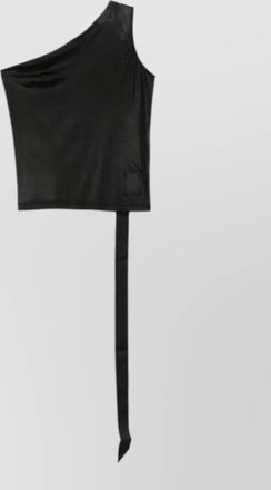 Rick Owens one shoulder cropped top ziggy