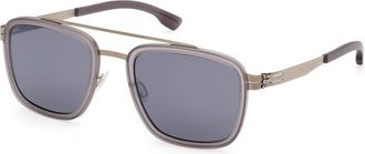 Ic! Berlin Jacob Zonnebril - unisex - Zonnebrillen - Grijs - 52 MM - Accessoires
