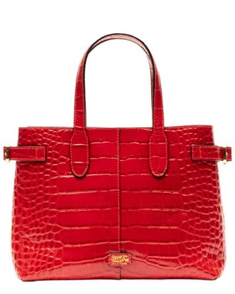 Frances Valentine Amalie Croc-Embossed Leather Tote